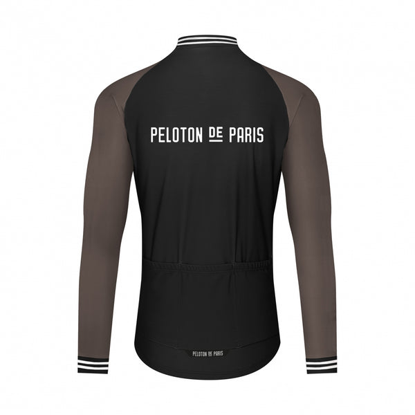 Domestique LS jersey Varsity | Black - PELOTON DE PARIS