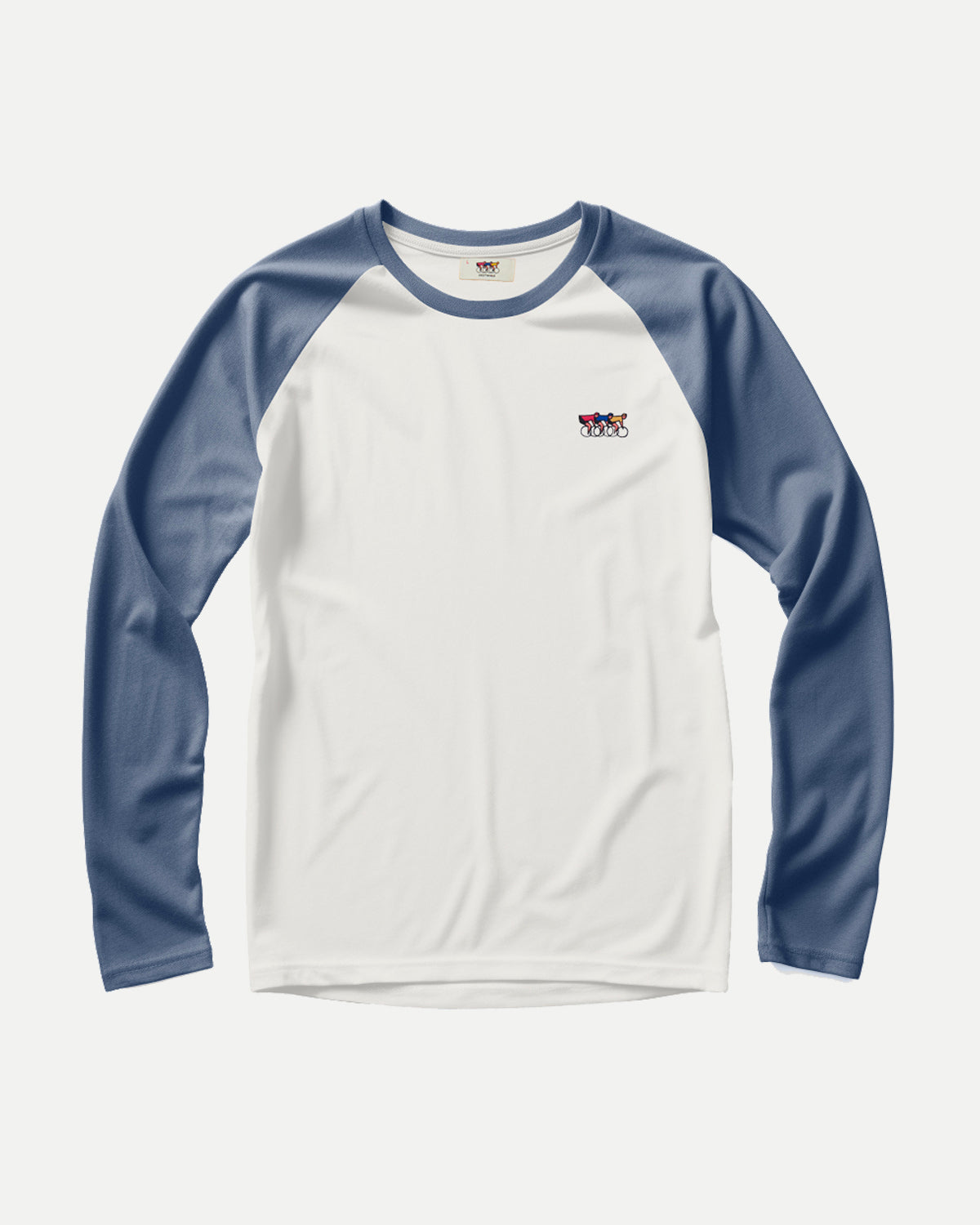 LS T-shirt - Breezy Blue &amp; Off White