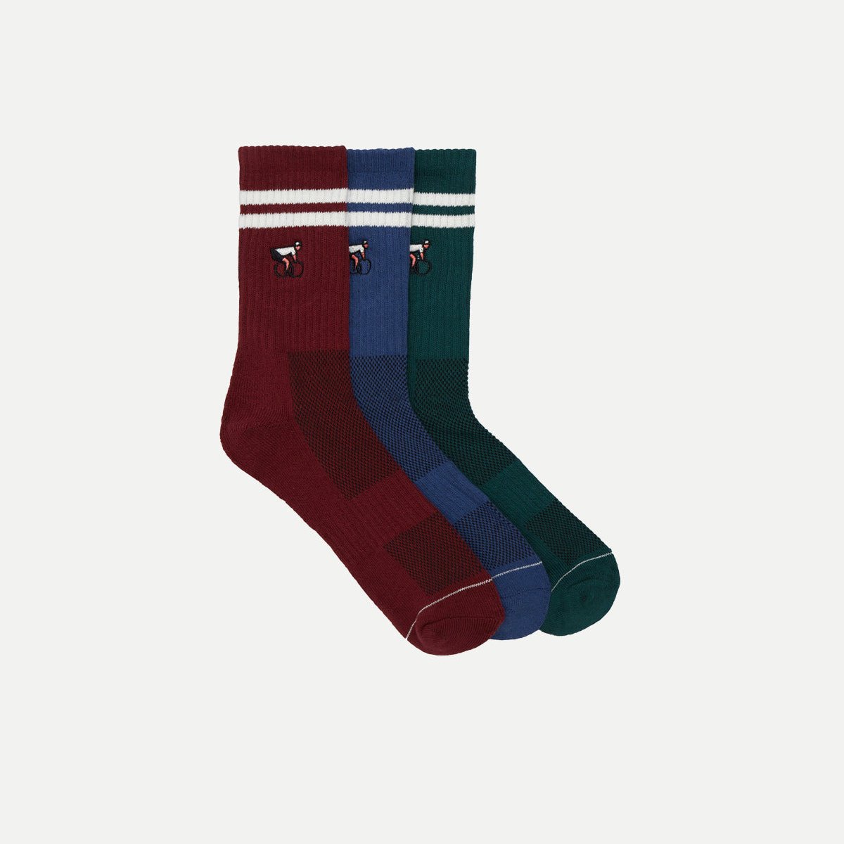 Erstwhile - Gift Box Socks - Blue Burgundy Dark Green