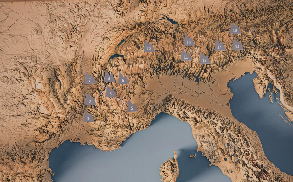 Iconic Cols of Europe - Scratch Map