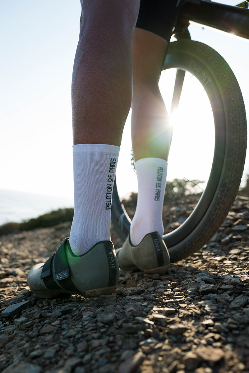 Peloton Fahrradsocken | Weiß