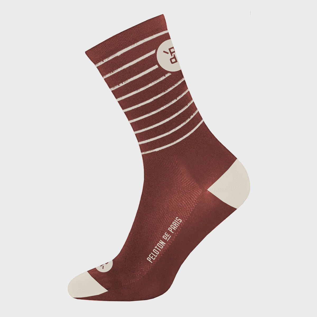 Striped Cycling Socks | Terracotta